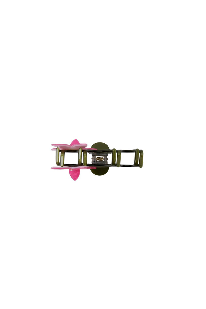 Black Colour - Bcjamie Flower Hair Claw 6037 - Pink