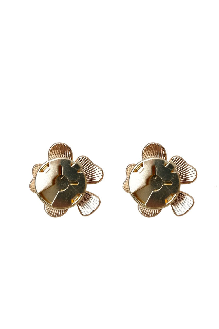Black Colour - Bcjelline Button Covers, 2 Pcs. Set 4539 - Gold Coloured