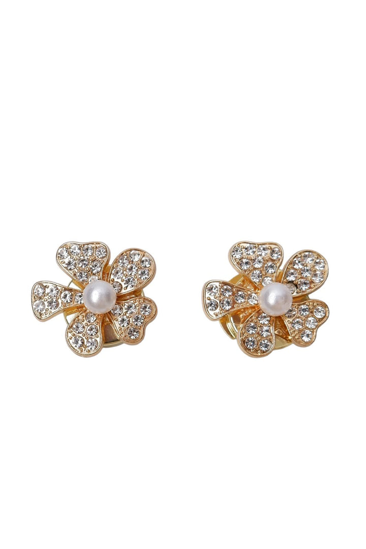 Black Colour - Bcjelline Button Covers, 2 Pcs. Set 4539 - Gold Coloured