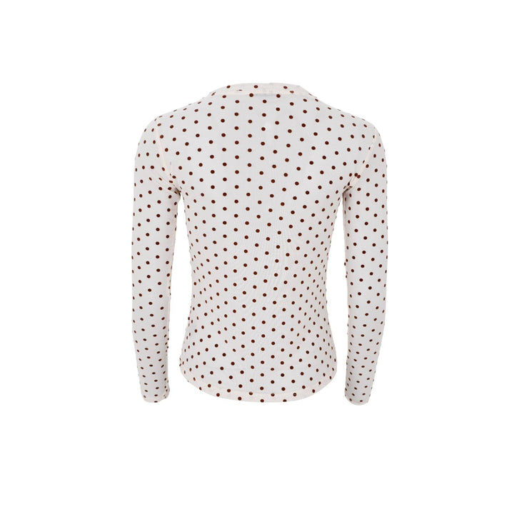 Black Colour - Bcjennie Dotted Mesh Blouse 40611 - Shirts - Cream Bluser 