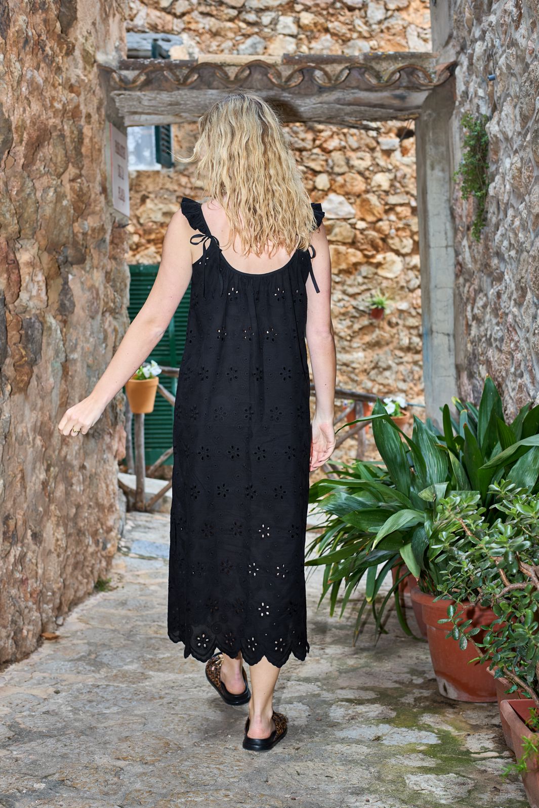 Black Colour - Bcjuliana Lace Strap Dress 41182 - Black