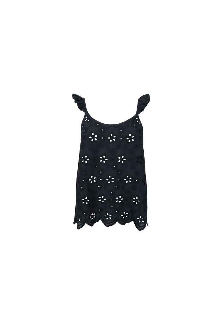 Black Colour - Bcjuliana Lace Strap Top 41183 - Black