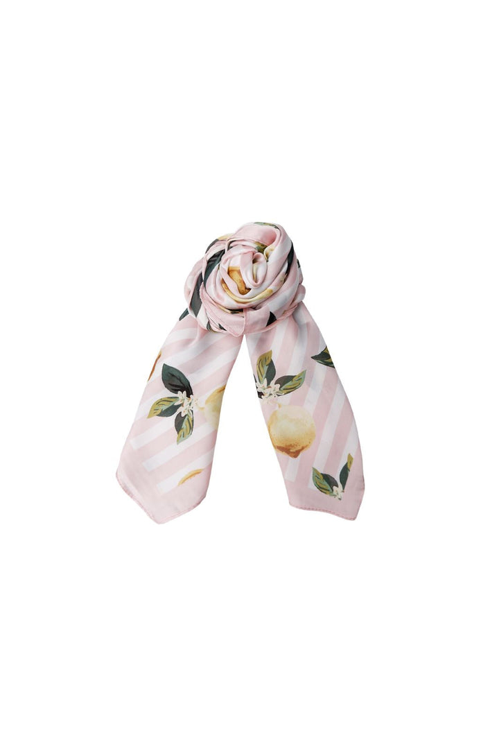 Black Colour - Bckayla Mini Scarf 3689 - Rose
