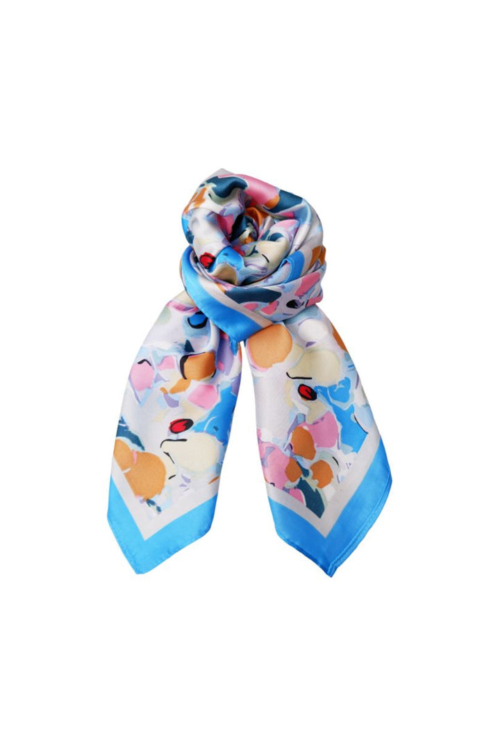 Black Colour - Bcleeva Mini Scarf 3679 - Blue Multi