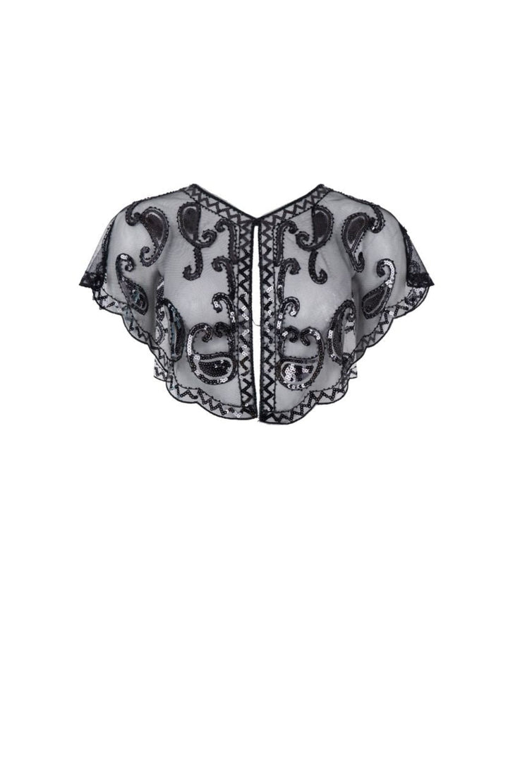 Black Colour - Bclorenza Sequins Cape 208454 - Black