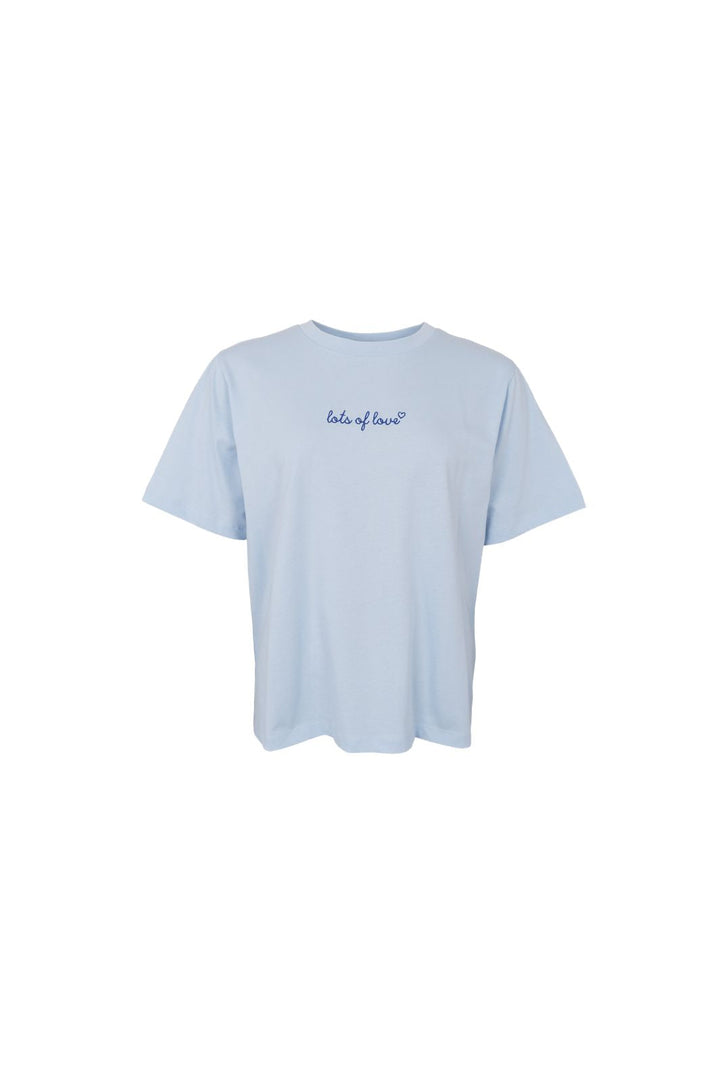 Black Colour - Bclove Ss Tee 41142 - Shirts - Lt. Blue