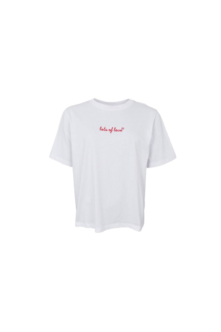 Black Colour - Bclove Ss Tee 41142 - Shirts - White