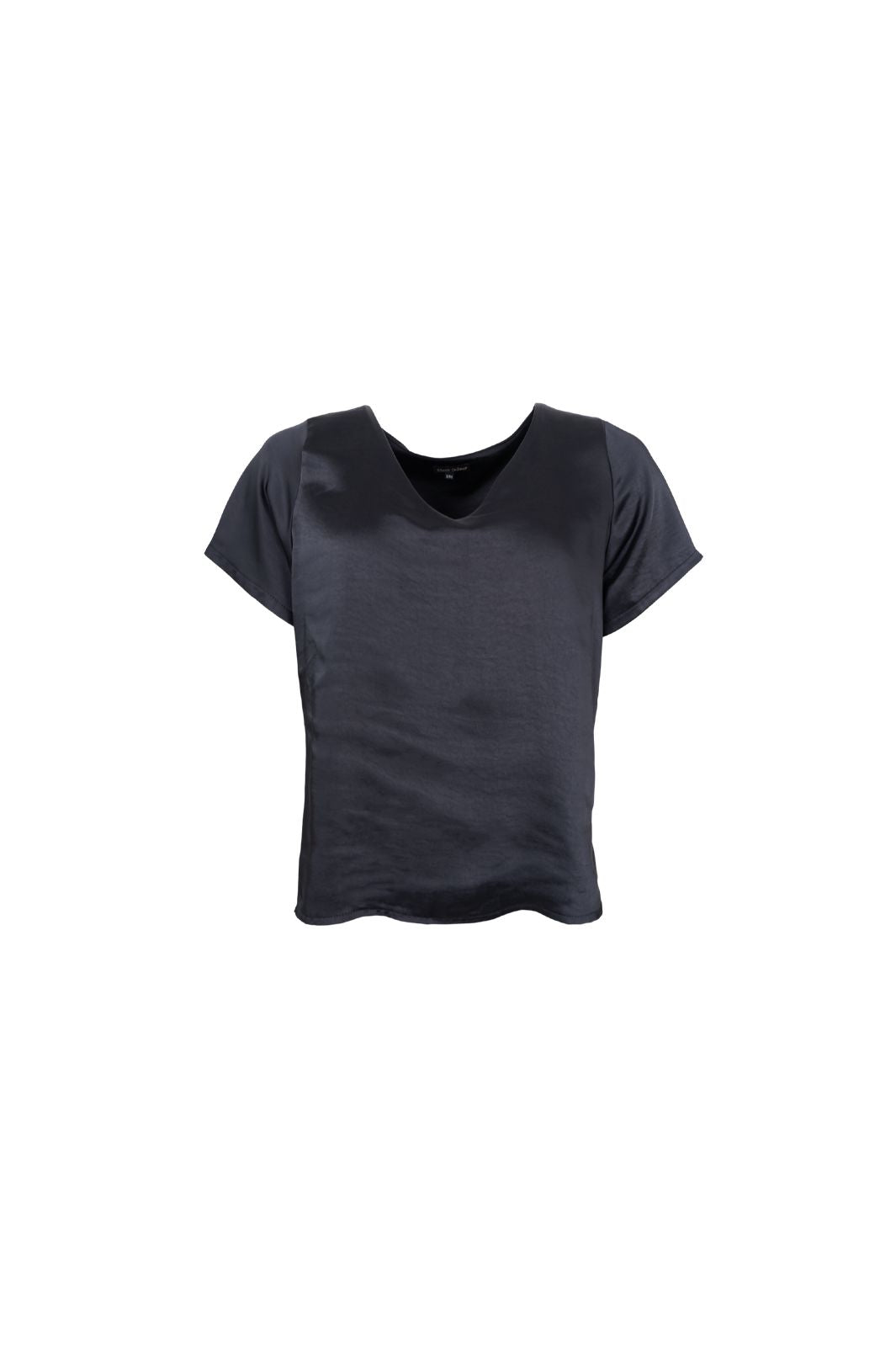 Black Colour - Bclucinda V-Neck Ss Blouse 41299 - Black