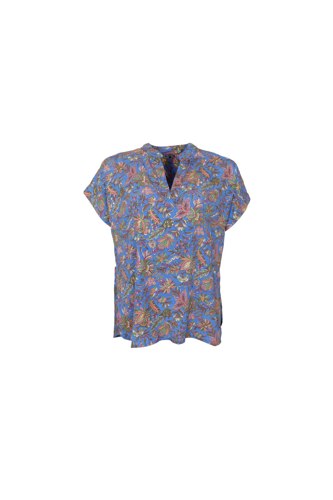 Black Colour - Bcluna Andrea S/S Blouse 39234 - Violet Blue