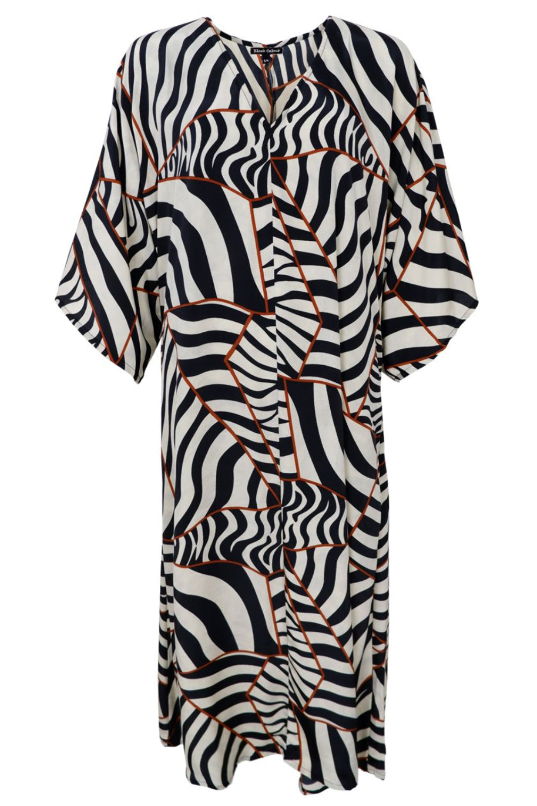 Black Colour - Bcluna Kaftan Dress 39244 - Mosaic Black