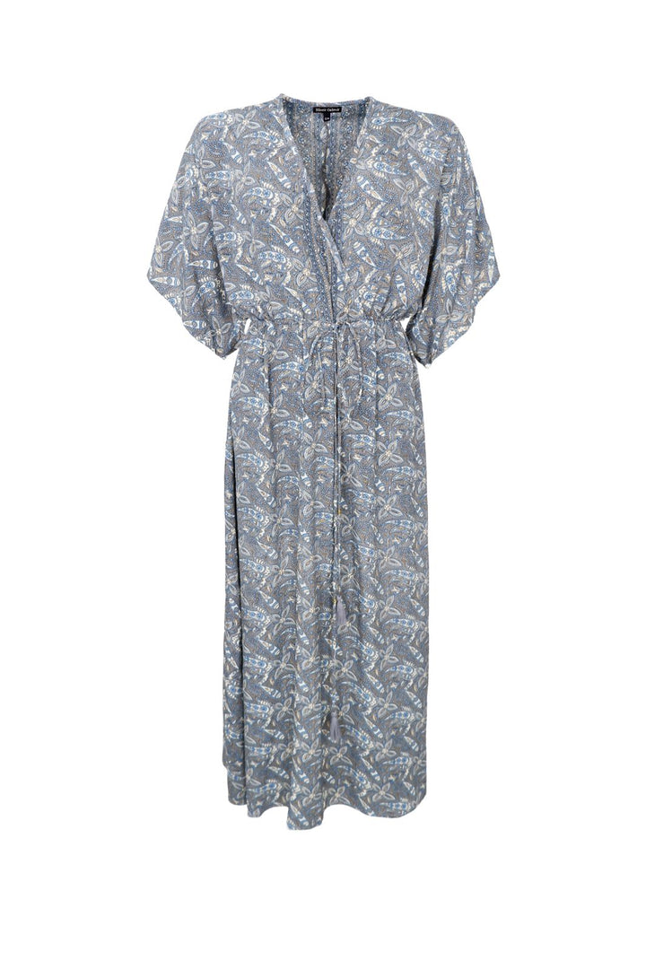 Black Colour - Bcluna Long V-Neck Dress 39215 - Glory Blue Limited