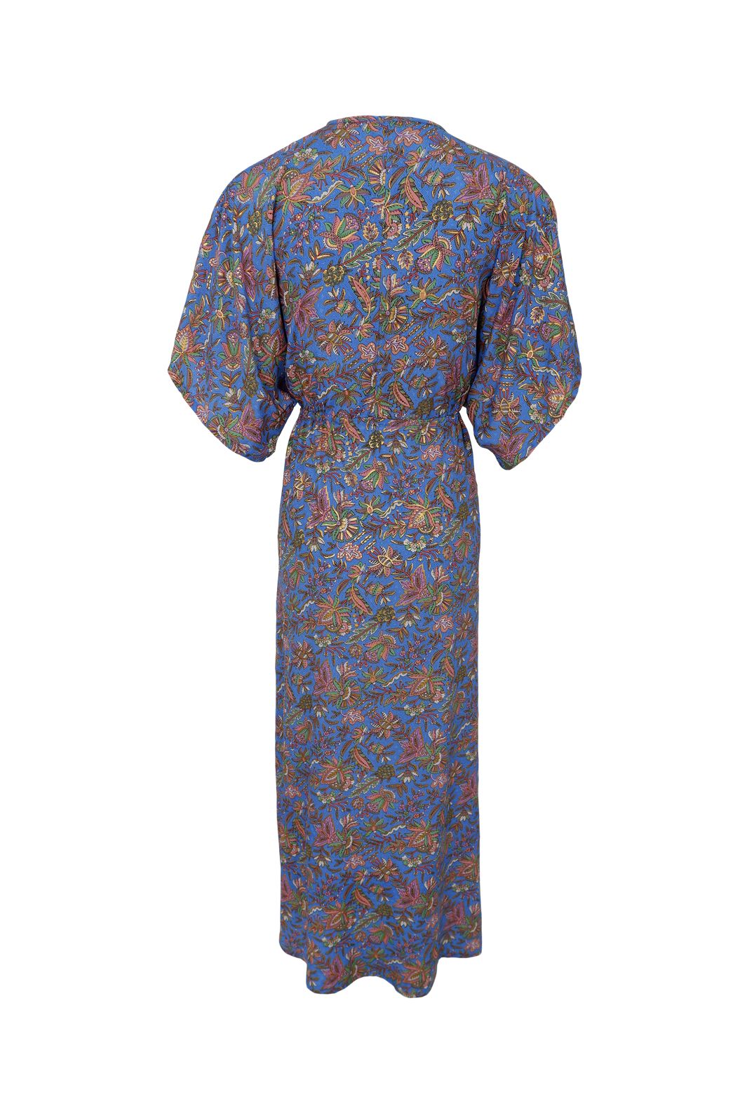 Black Colour - Bcluna Long V-Neck Dress 39215 - Violet Blue