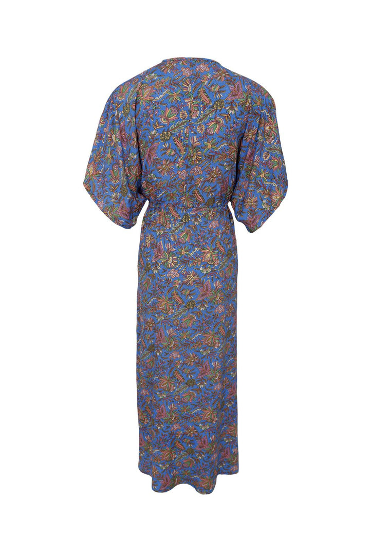 Black Colour - Bcluna Long V-Neck Dress 39215 - Violet Blue