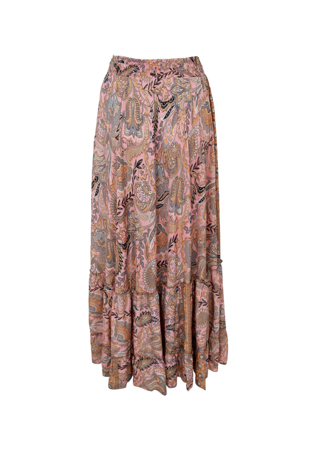 Black Colour - Bcluna Maxi Frill Skirt 39133 - Imperial Rose