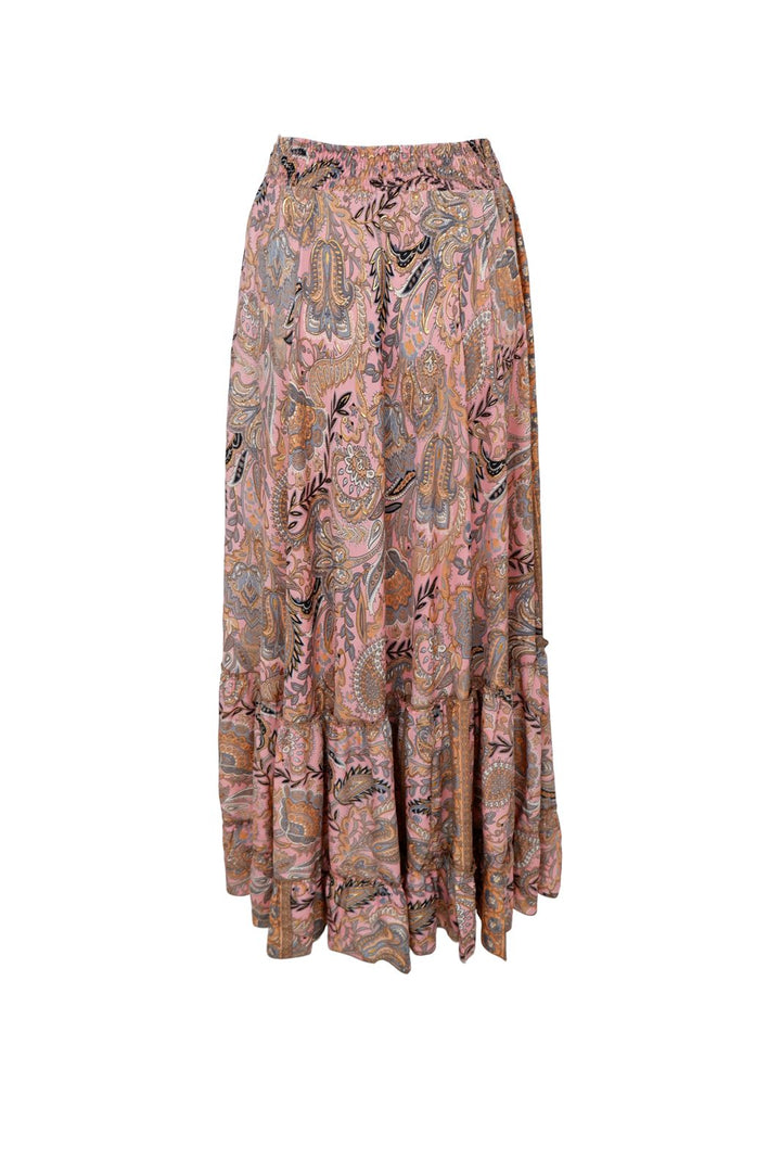 Black Colour - Bcluna Maxi Frill Skirt 39133 - Imperial Rose