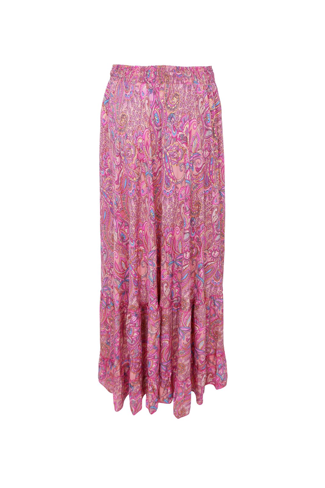 Black Colour - Bcluna Maxi Frill Skirt 39133 - Pink Vibe