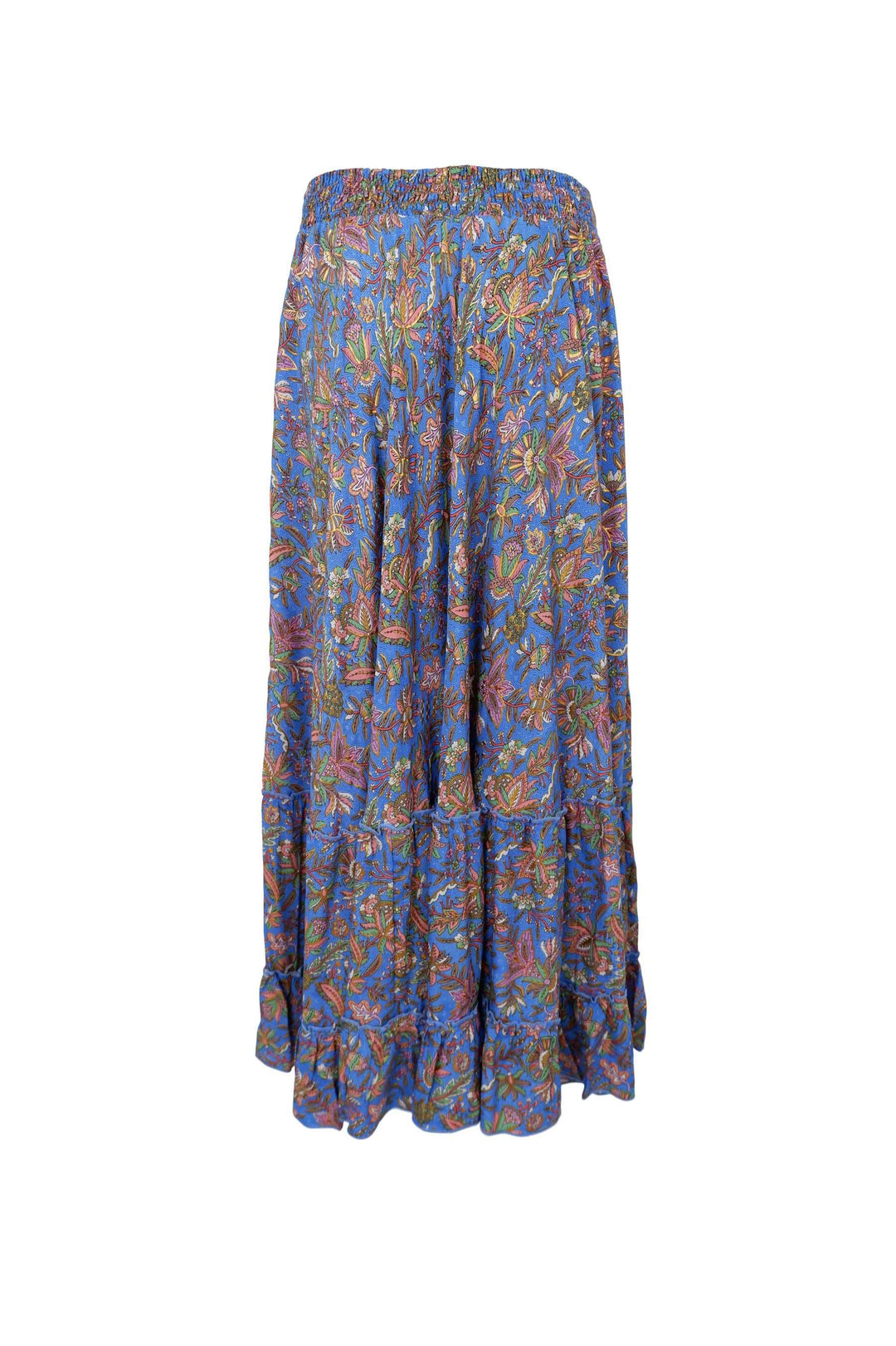 Black Colour - Bcluna Maxi Frill Skirt 39133 - Violet Blue Nederdele 