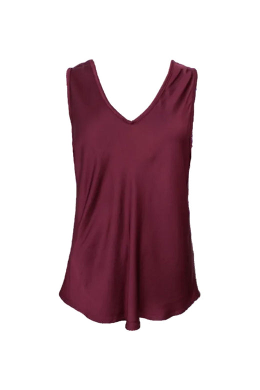 Black Colour - Bcmabel Double V-Neck Top 41210 - Shirts - Plum