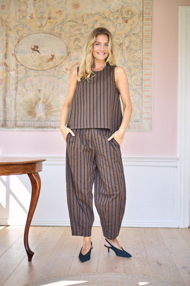 Black Colour - Bcmallu Barrel Pant 41252 - Espresso