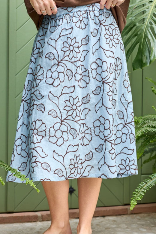 Black Colour - Bcmarriot Skirt 41161 - Lt. Blue