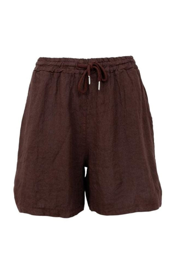 Black Colour - Bcmelina Linen Shorts 40575 - Coffee Shorts 