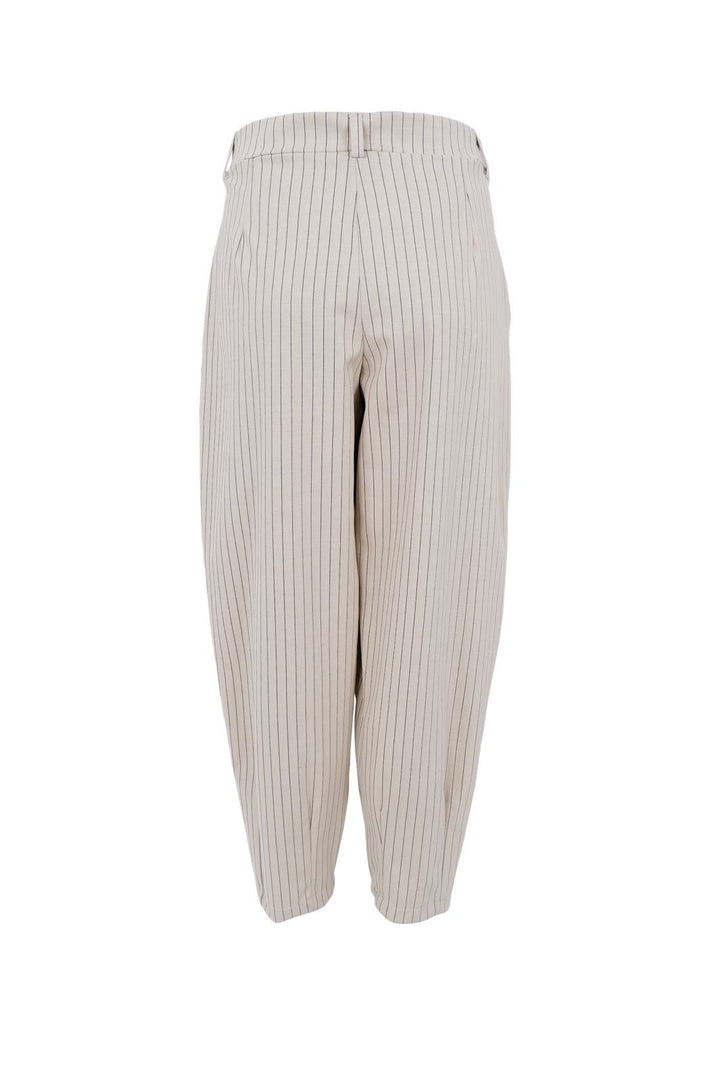 Black Colour - Bcmilano Barrel Pant 41109 - Kit Stripe