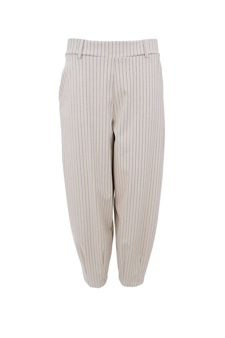 Black Colour - Bcmilano Barrel Pant 41109 - Kit Stripe