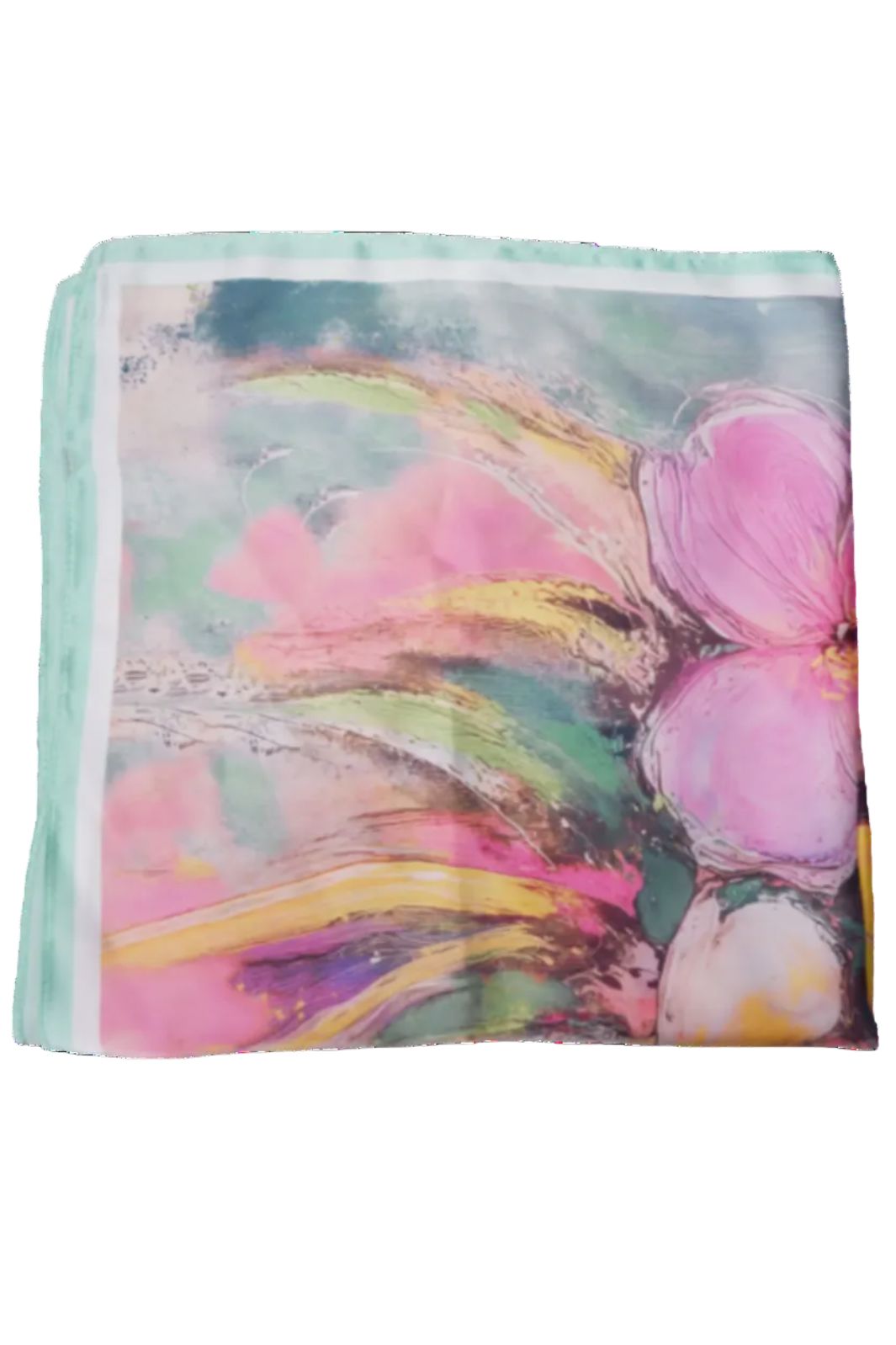 Black Colour - Bcnymph Mini Scarf 3687 - Pastel Green
