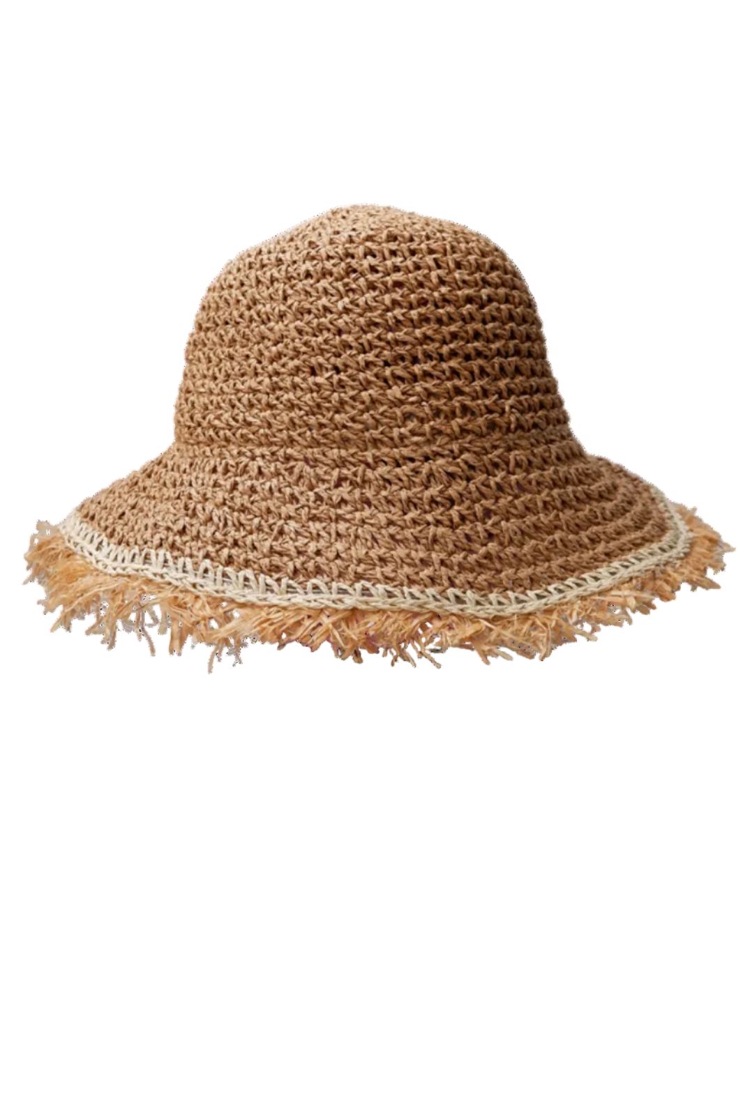 Black Colour - Bcpilar Straw Hat 8043 - Khaki
