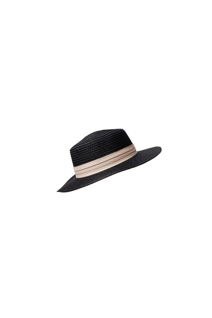 Black Colour - Bcpositano Straw Hat 8046 - Black