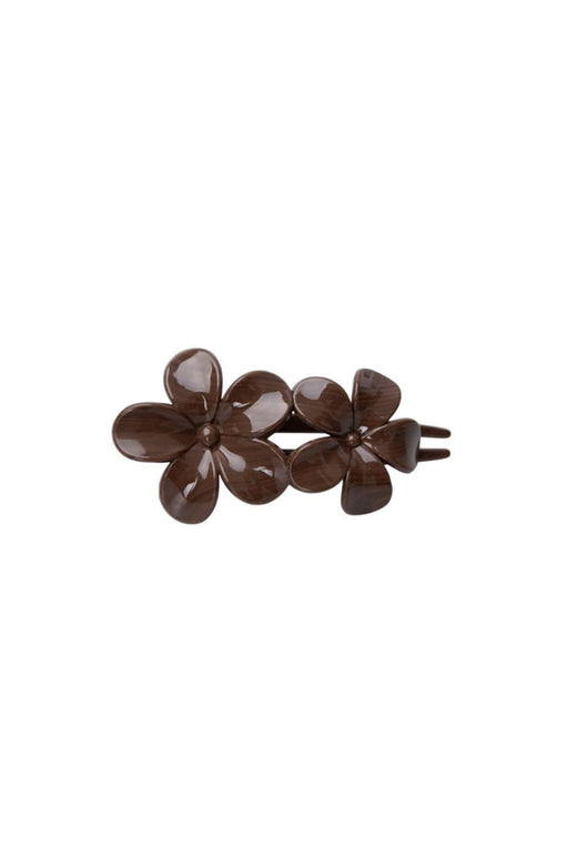 Black Colour - Bcrosella Flower Hair Clip 6074 - Coffee