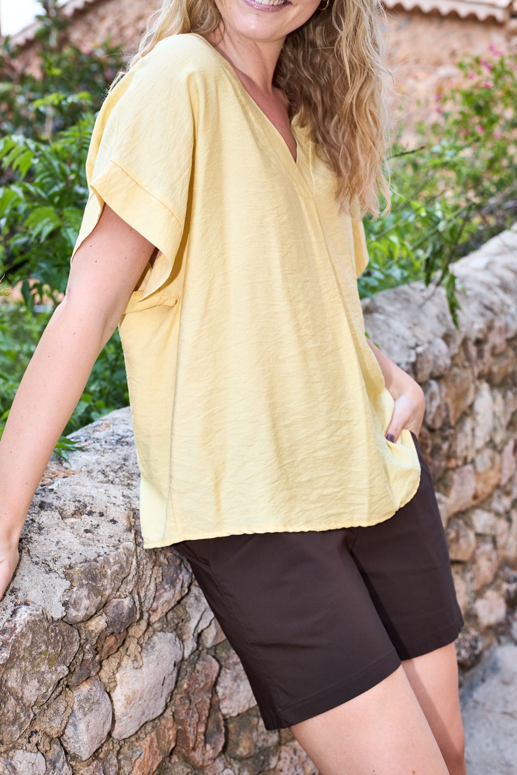 Black Colour - Bcsamos Blouse 40895 - Lt. Yellow
