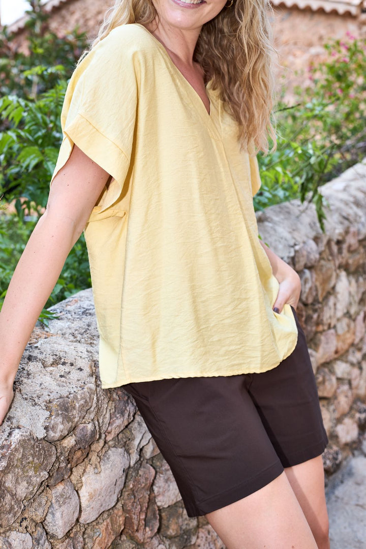 Black Colour - Bcsamos Blouse 40895 - Lt. Yellow