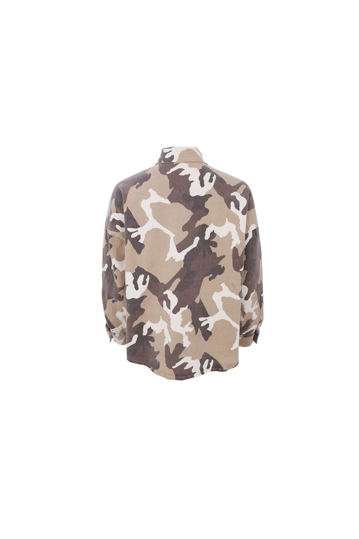 Black Colour - Bctess Shirt Jacket 41195 - Brown Camou