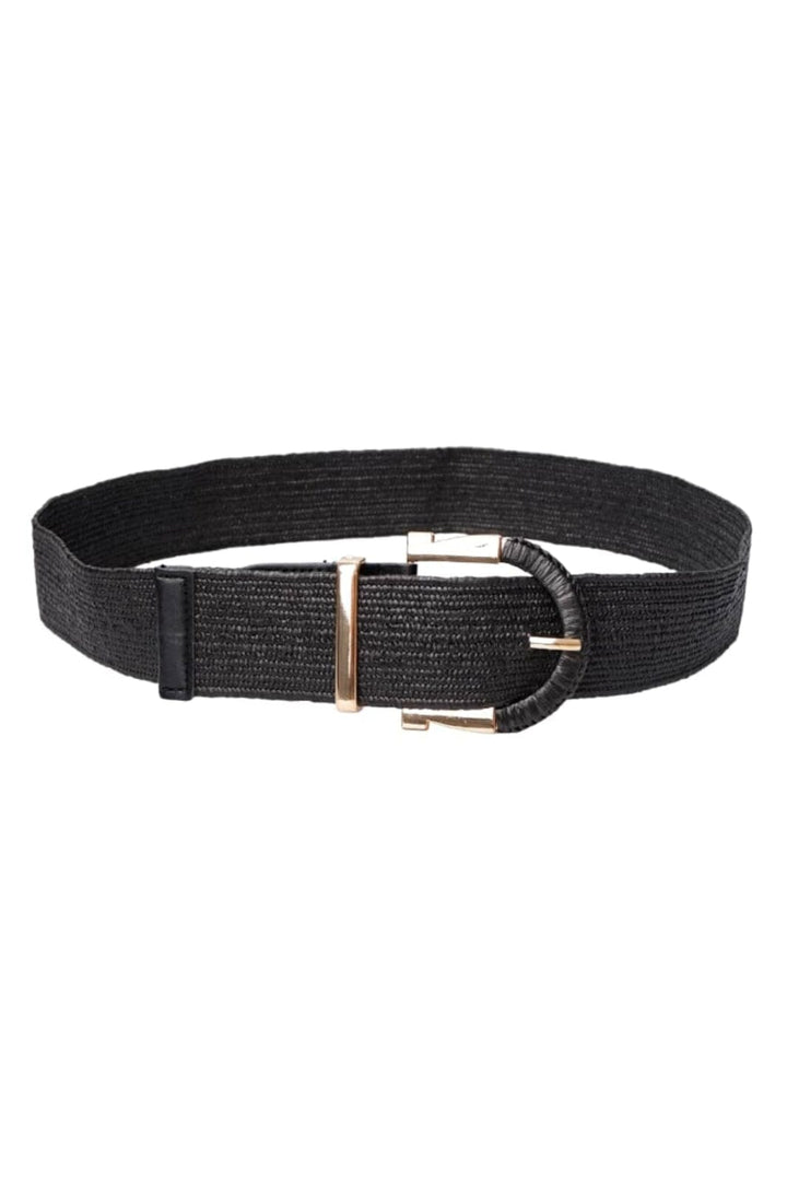 Black Colour - Bcthorne Jute Belt 10323 - Black Bælter 