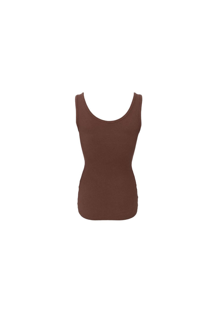 Black Colour - Bcvibs Rib Tank Top 41164 - Shirts - Espresso