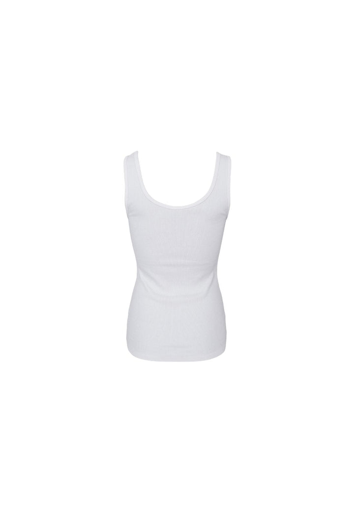 Black Colour - Bcvibs Rib Tank Top 41164 - Shirts - Off White