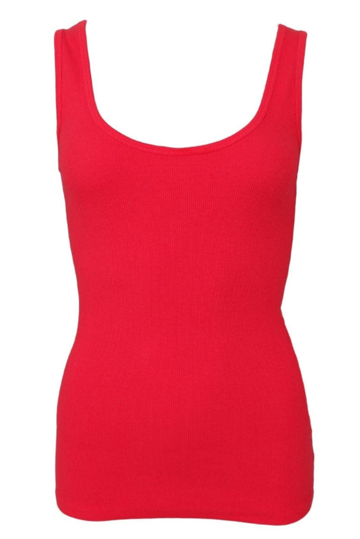 Black Colour - Bcvibs Rib Tank Top 41164 - Shirts - Red Toppe 