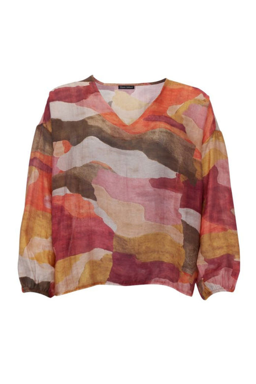 Black Colour - Bczella Sheer Blouse 41296 - Burnt Wine