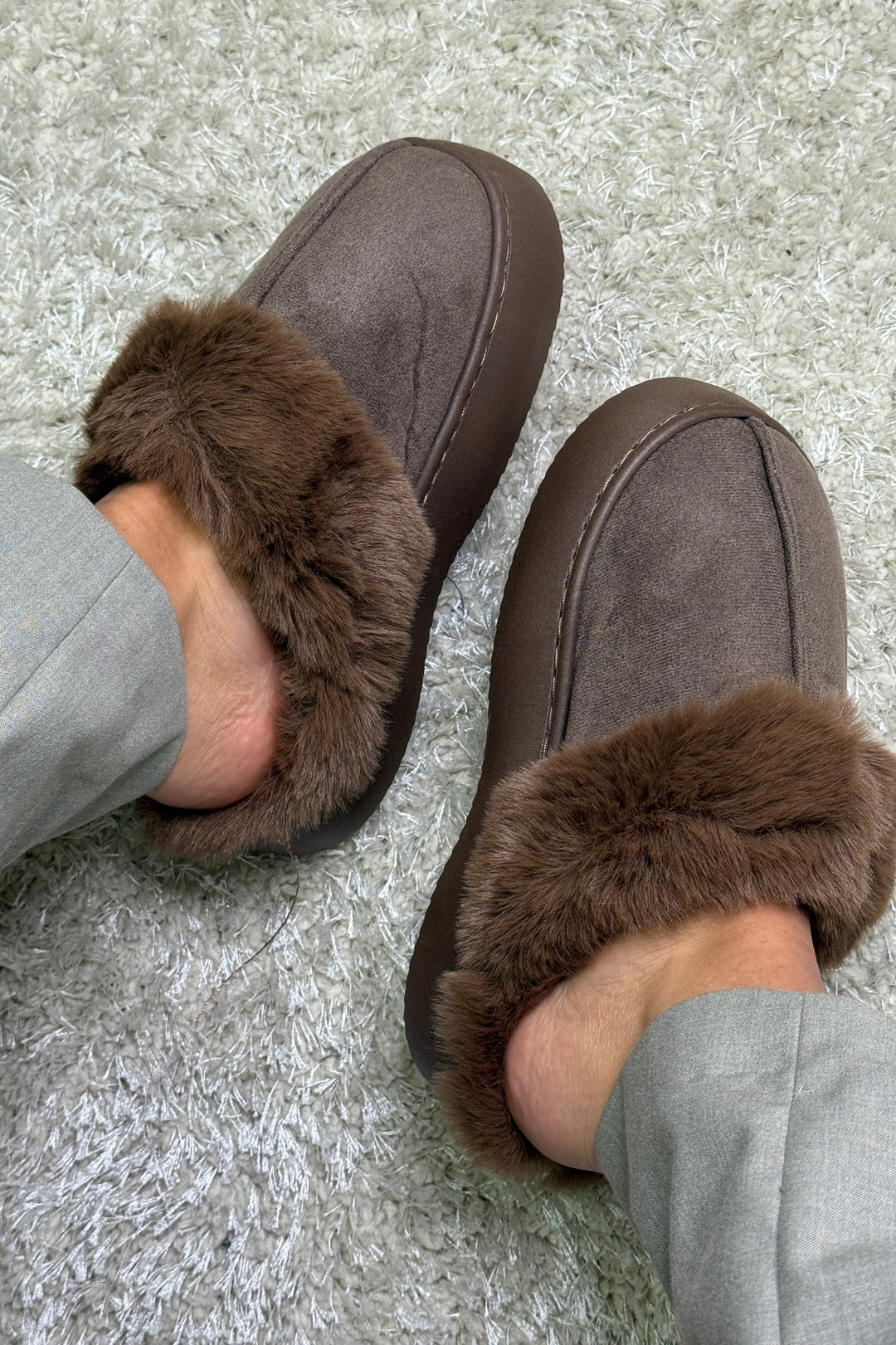 Bloom - Aida Slipper - Dark Brown Hjemmesko & sutsko 