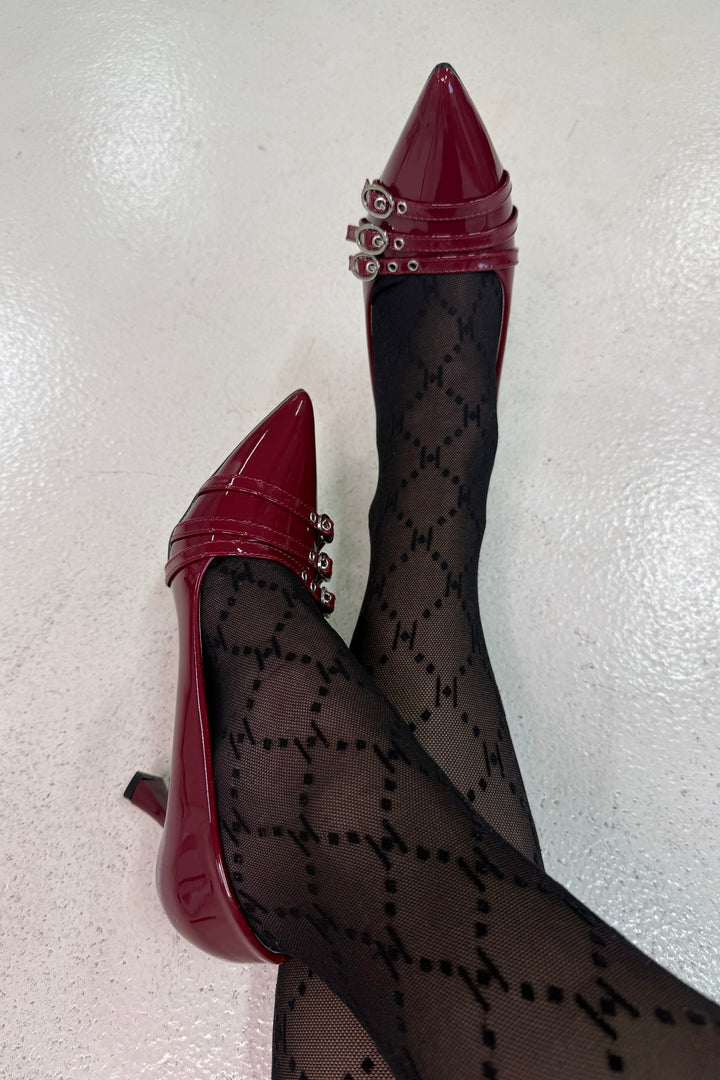 Bloom - Bellflowerstiletto - Burgundy Stiletter 