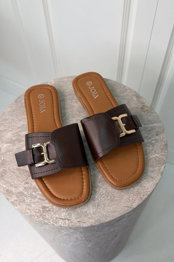 Bloom - Daffodil Sandals - Dark Maroon Sandaler 