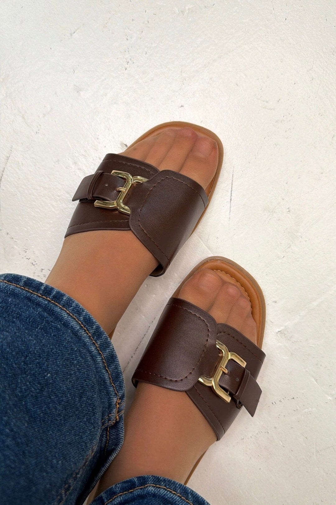 Bloom - Daffodil Sandals - Dark Maroon Sandaler 