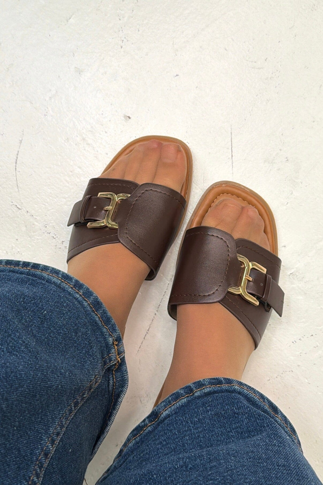 Bloom - Daffodil Sandals - Dark Maroon Sandaler 