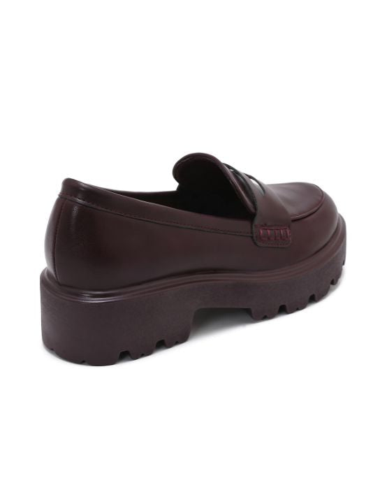 Bloom - Eustoma Loafers - Burgundy Loafers 
