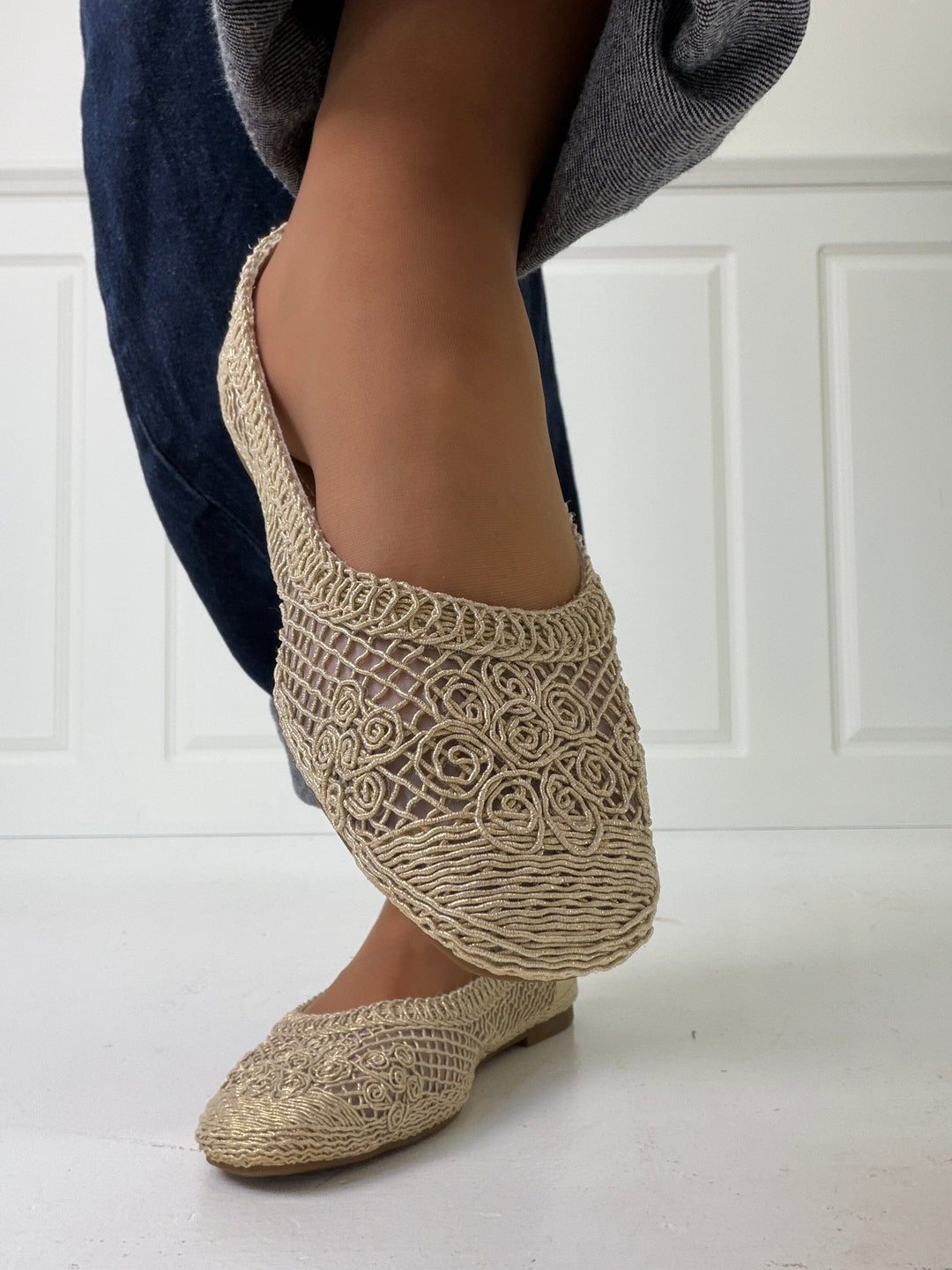 Bloom - Gladiolus Ballet Flats - Golden Ballerinaer 
