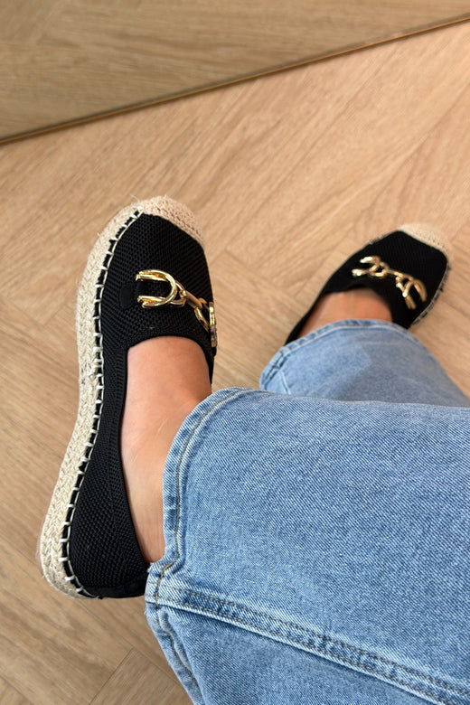 Bloom - Honeysuckle Loafers - Black Loafers 