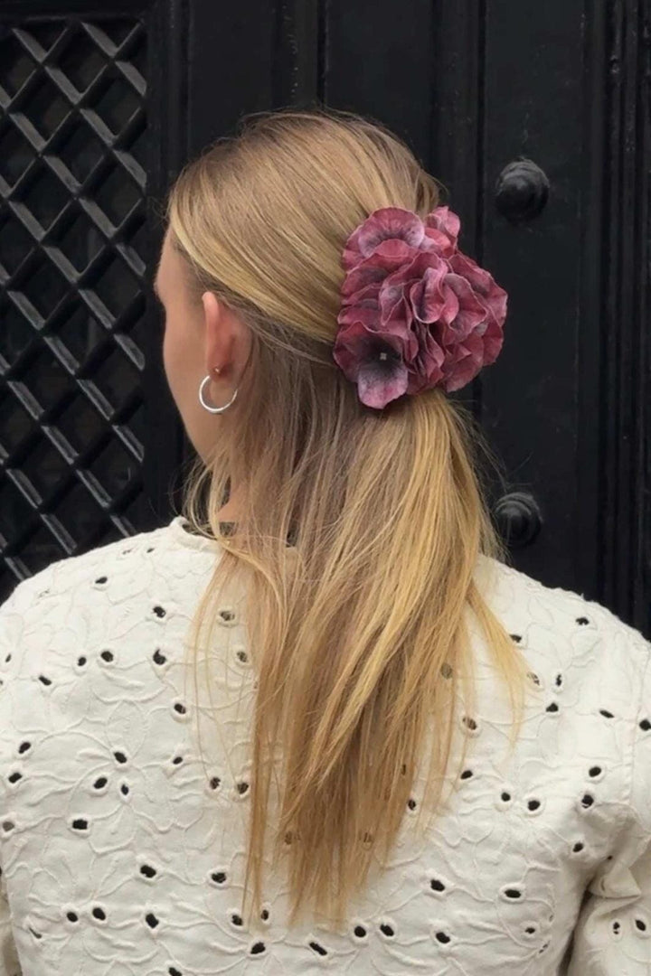 Bloom Objects - Hairclip - Hydrangea - Bordeaux - 02-560 Bordeaux Hårklemmer 