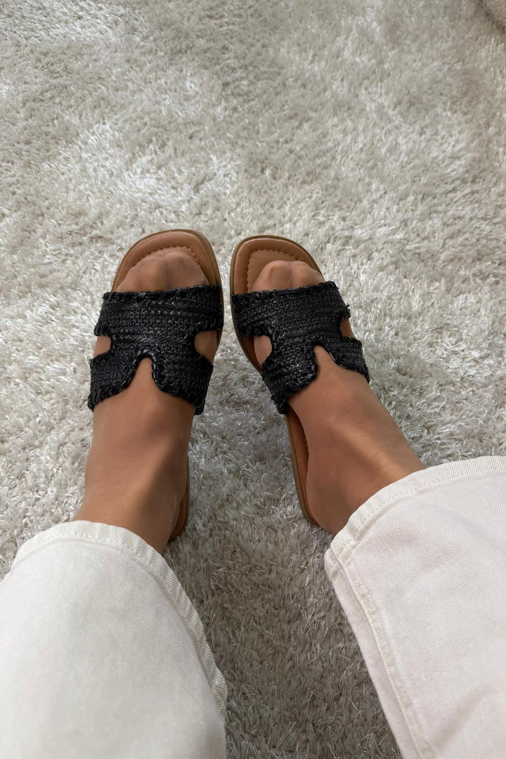 Bloom - Oriana Sandal - Black Sandaler 
