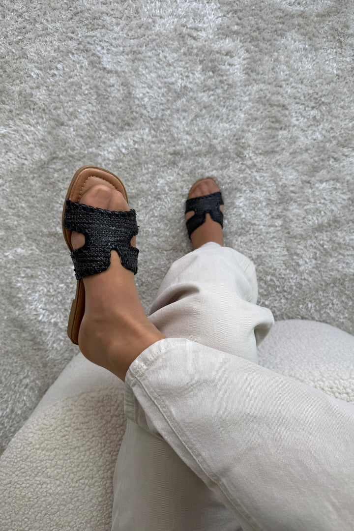 Bloom - Oriana Sandal - Black Sandaler 